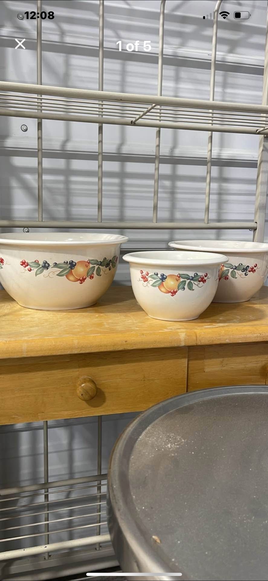 Corelle 3 Piece Nesting Bowls 