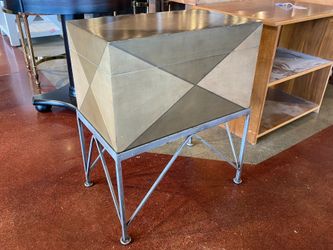 PIER 1 Elevated Diamond Pattern Trunk