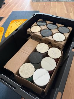 Empty Candle Tin Lot (8oz, 12oz, 14.5oz, 21oz and 24oz) - 61 Count