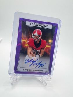 London Humphreys Flashpoint Autographed Football Card