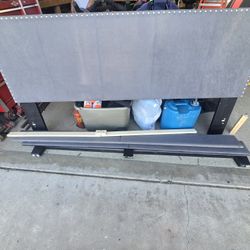 Fabric KING size Bed. Head Board Foot Board Frame. 