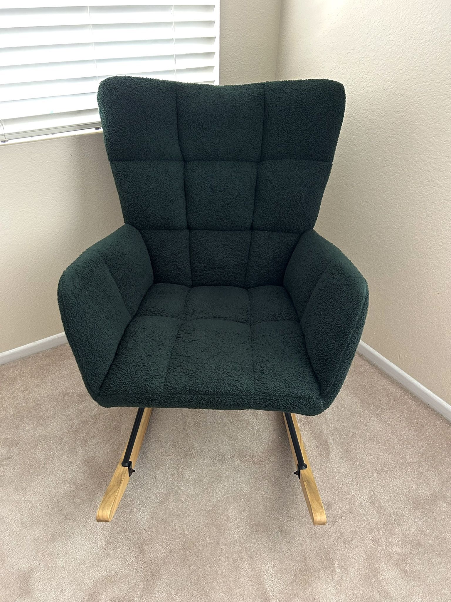 Nursery Rocking Chair Faux Fur