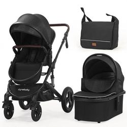 High End Stroller Bassinet Diaper Bag 