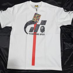 BAPE x Gran Turismo GT Academy Tee(White)(MEDIUM✅)