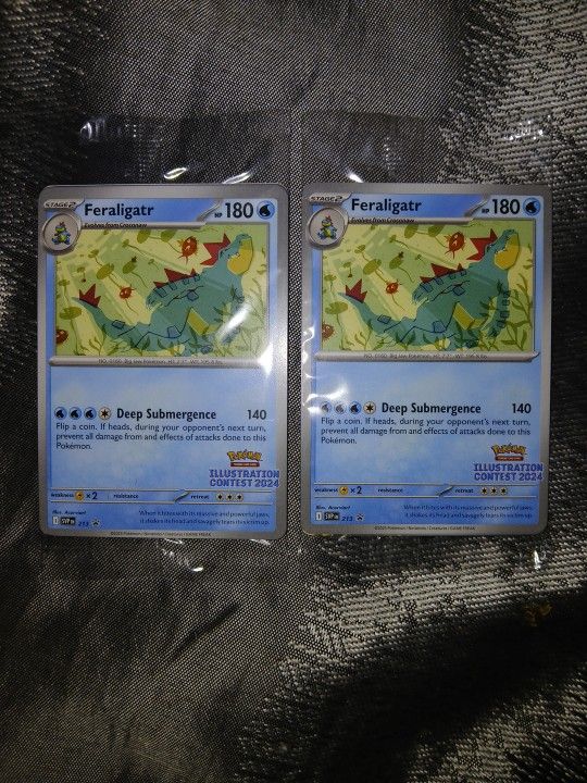 Pokémon TCG Illustration Contest 2024 Promo Cards SEALED (3 PROMOS)