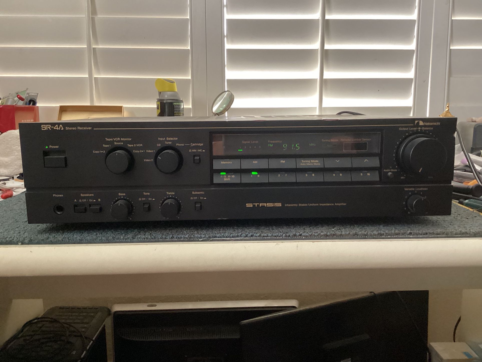 Nakamichi SR-4A STASIS Receiver With Remote