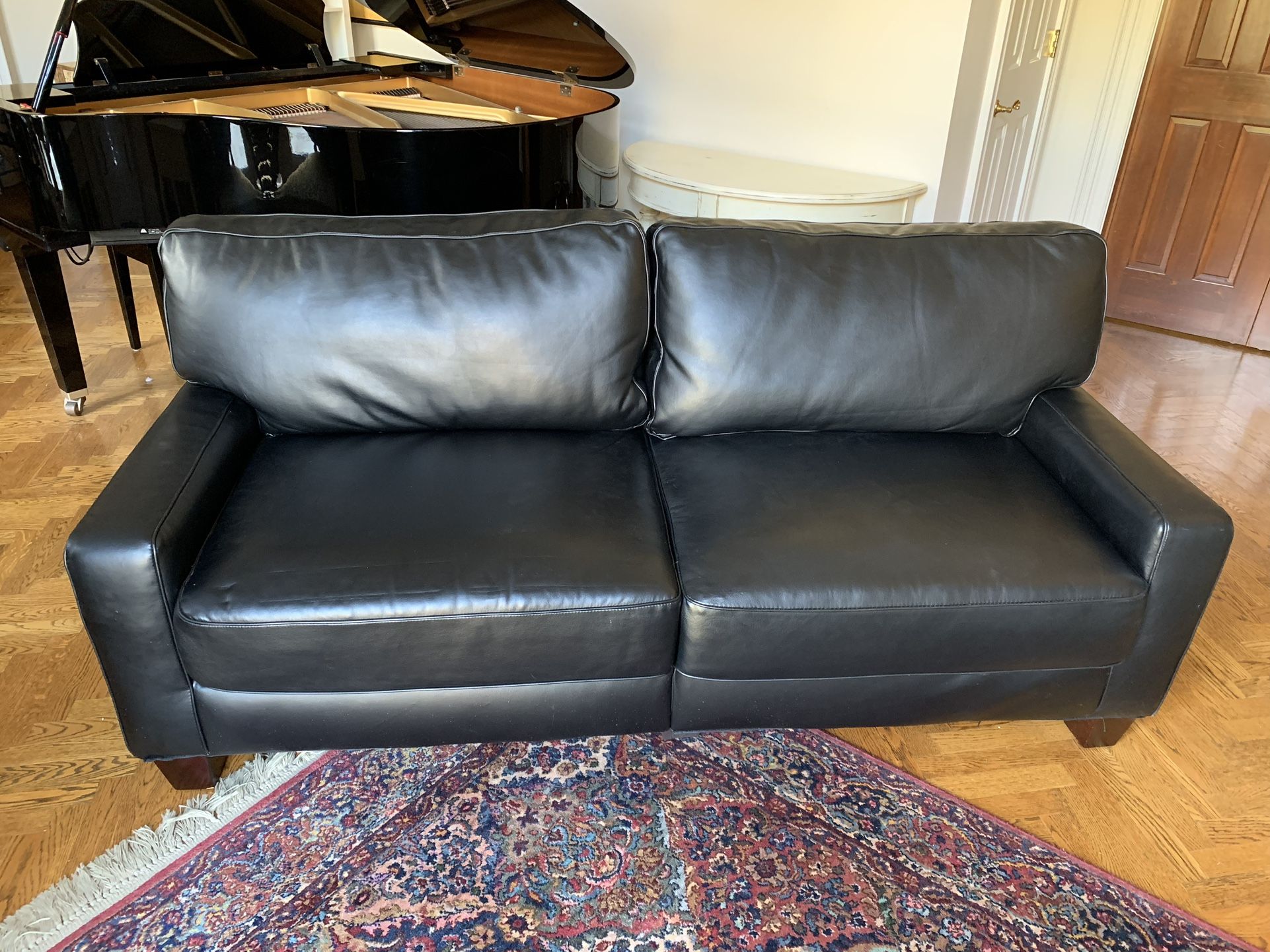 Black Leather Sofa
