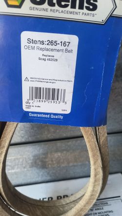 Stens 265-167 OEM Replacement Belt for Scag
