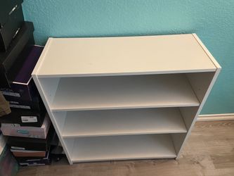 White shelf