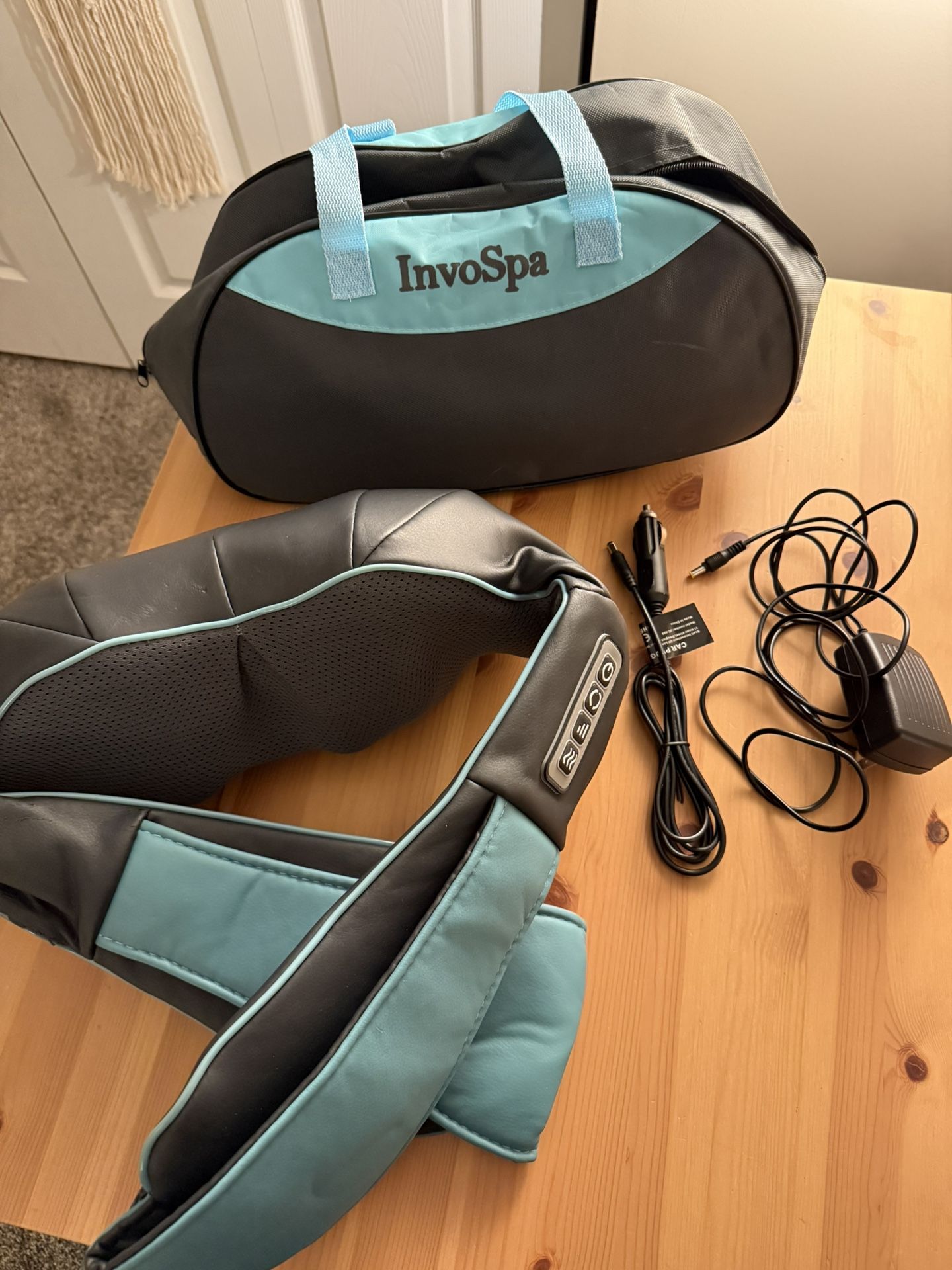 InvoSpa Shiatsu Neck and Back Massager with Heat - Electric Full Body Massager