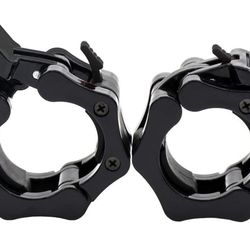 Barbell Clamps 2 inch, Heavy Duty Exercise Collars 2" Quick Release Pair of Locking Pro Olympic