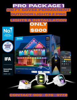100ft Govee Permanent Outdoor Lights 2 Pro (With Installation)