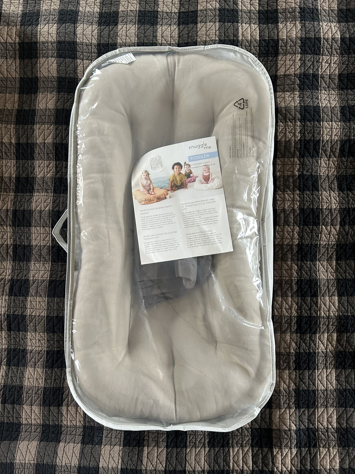 SnuggleMe organic Toddler Lounger and Cover