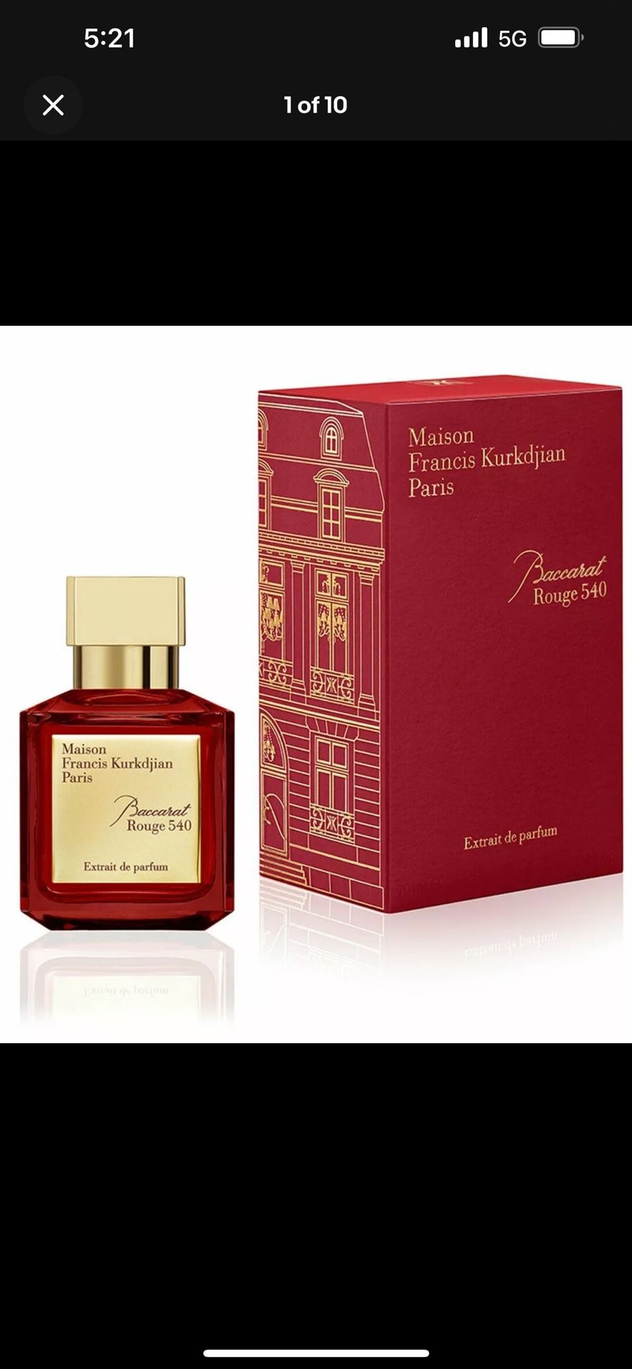 Maison Francis Kurkdjian Baccarat Rouge 540 Extrait 70ml 2.4oz Sealed Authentic