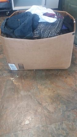 Box of small women clothes