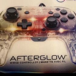 Afterglow Deluxe+ Prismatic Controller Nintendo Switch Transparent Brand new in the box packed