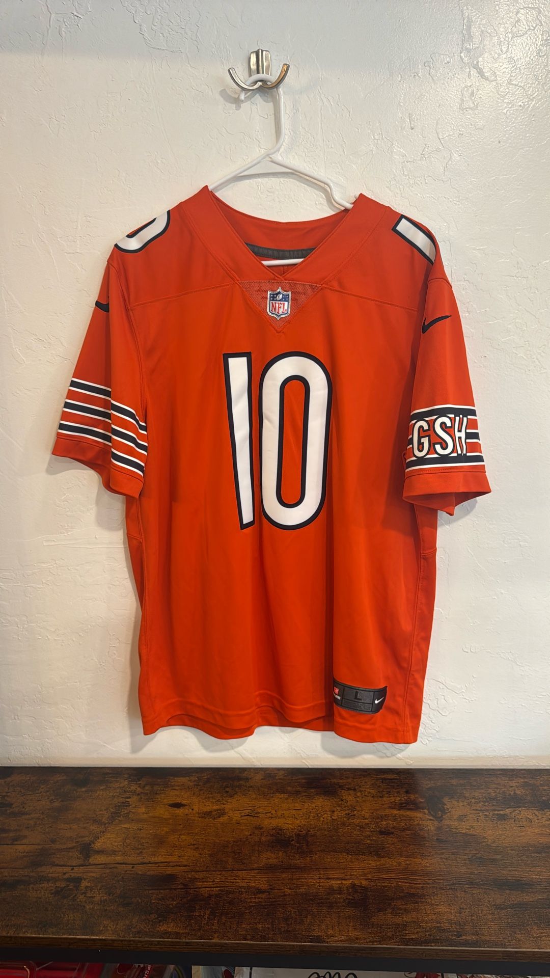 Nike Chicago Bears Mitchell Trubisky Jersey L Orange