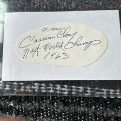 Muhammad Ali cut signature 1963