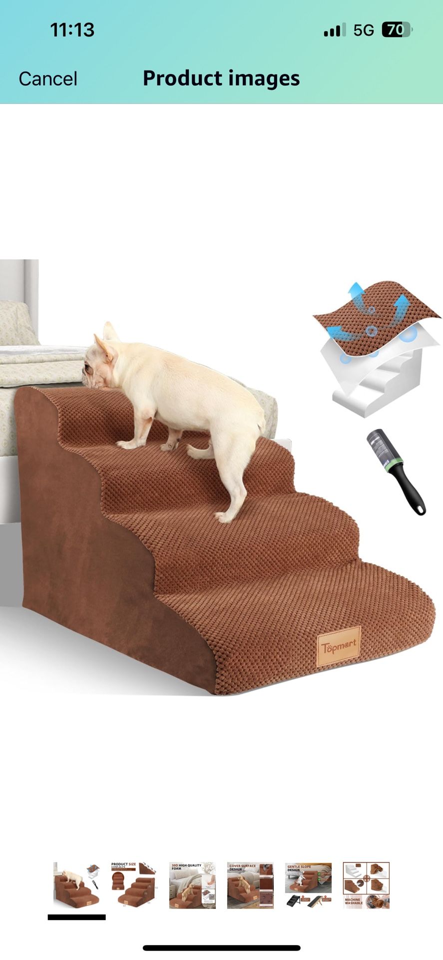 Topmart Dog Stairs for Small Dogs