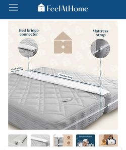 Bed bridge & mattress connector (new)