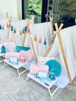 Wooden Tent for Sleepover or Play