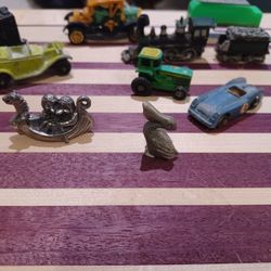 Vintage Cast Iron Toy Cars and Some Plastic Ones