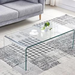 Clear Glass Coffee Table