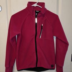 Girls Purple Fleece Athletic Jacket Size 10/11