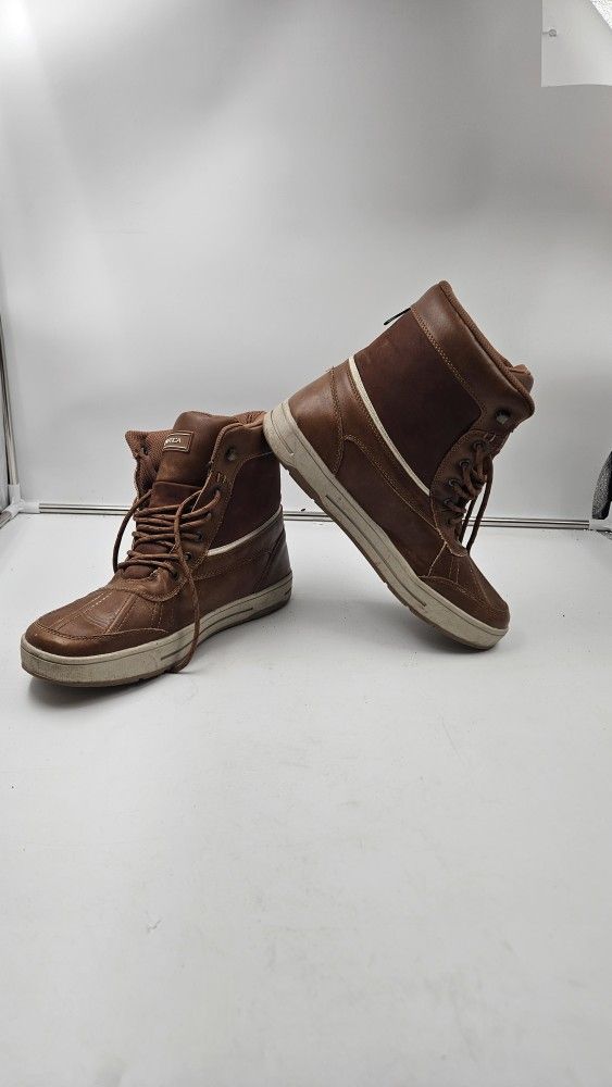 Nautica Mens SIZE 11 LOCKVIEW Brown Tan Boots-Waterproof Shell Snow Boot