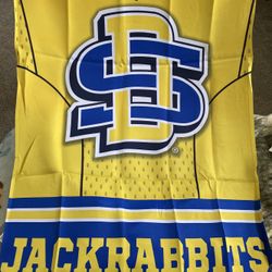 TWO SIDED South Dakota State Jackrabbits YARD Flag Garden 22" x 44" JACK RABBITS 