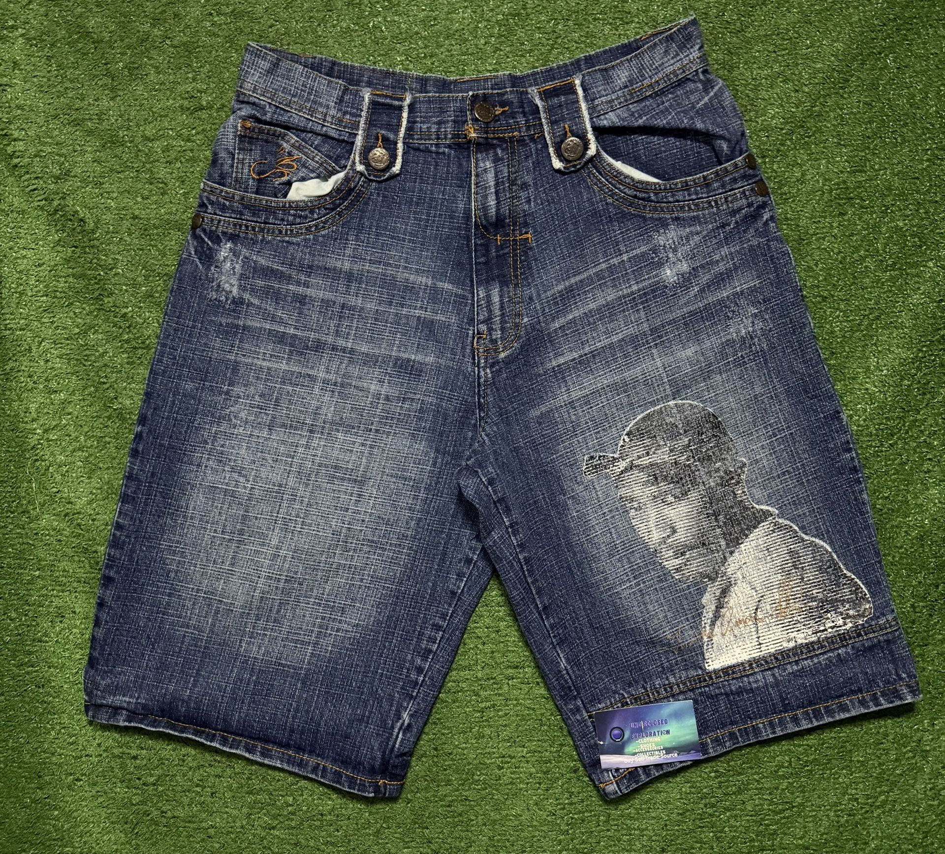 Vintage Tupac Makaveli Jorts W34