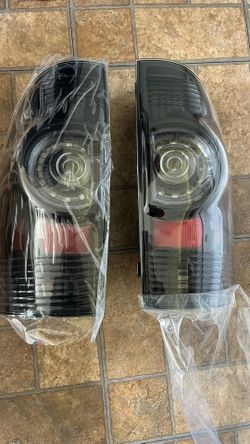 LABLT LH&RH Pair Rear Tail Lights Brake Lamps Black For 2005-2015 Toyota Tacoma