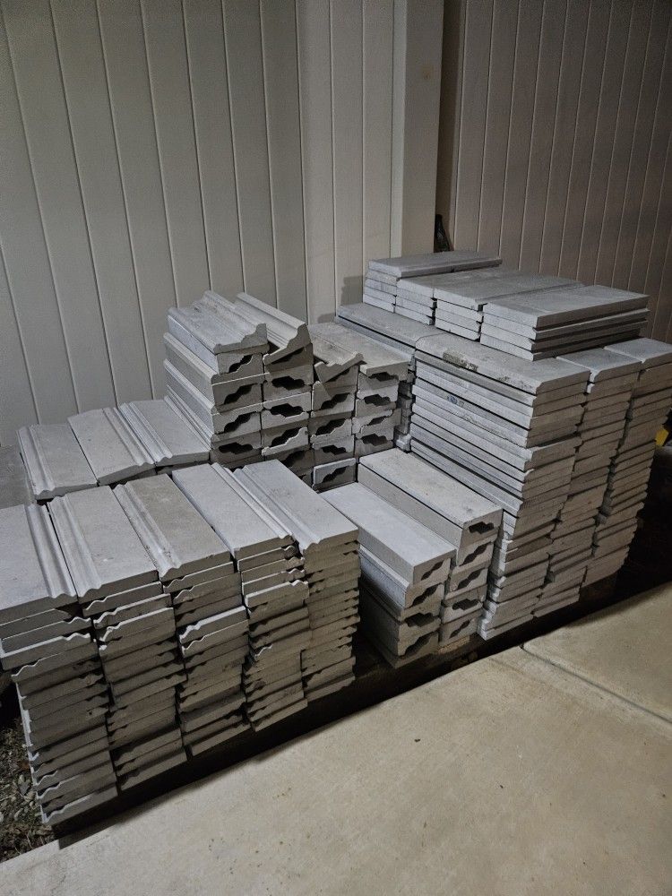 Rare Natural Limetone Base Moldings