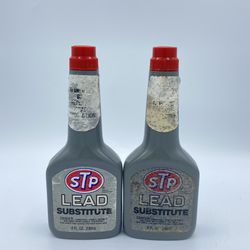 (2) Vintage STP Lead Substitute, 8 oz Full Unopened, Treats Up To 20 Gallons