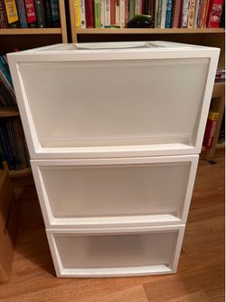 3 Iris Storage Drawers (15.25”W x 19.5”D x 9”H)