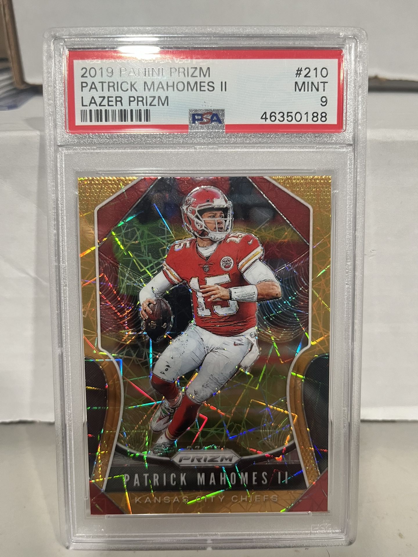 Super Bowl Champs! Lazer Prizm P Mahomes 