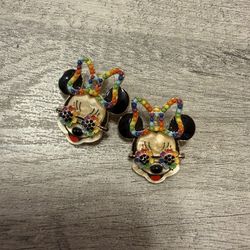 Rainbow Minnie Mouse Earrings