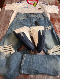 Tee $45, jeans Sz 32 $135, shoes Sz 9 $180