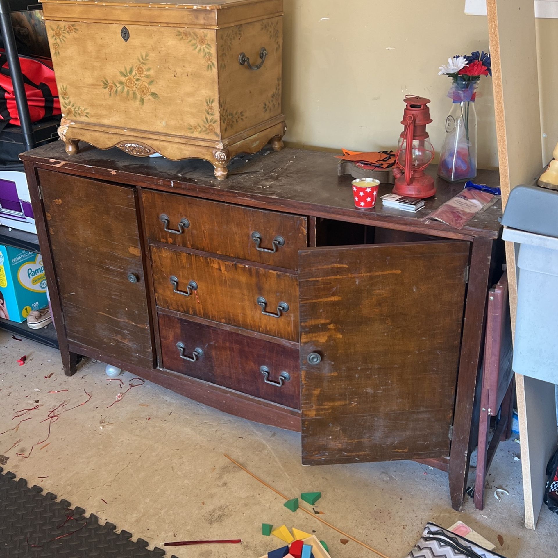 Antique Buffet Table
