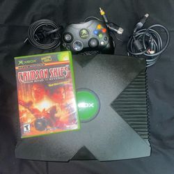Microsoft Original Xbox With Crimson Skies