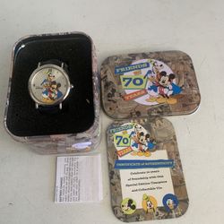 COLLECTIBLE DISNEY 70 YR ANNIVERSARY WATCH