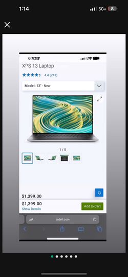 Dell XPS 13 Laptop Touchscreen