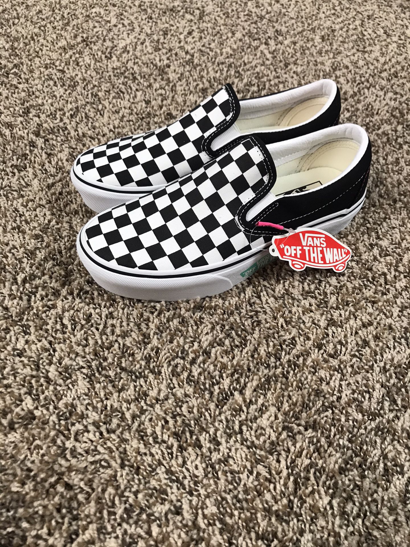 Vans Slip-on Shoes Checkerboard Womens Size 5.5 New with tags New without box