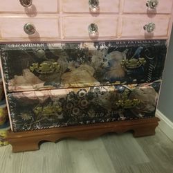 ikea floral dresser w crystal knobs