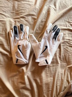 Nike Football Receiver Gloves White Black