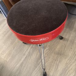 Pacific Drum Throne, Seat, Black Crushed Velour Red Sparkle