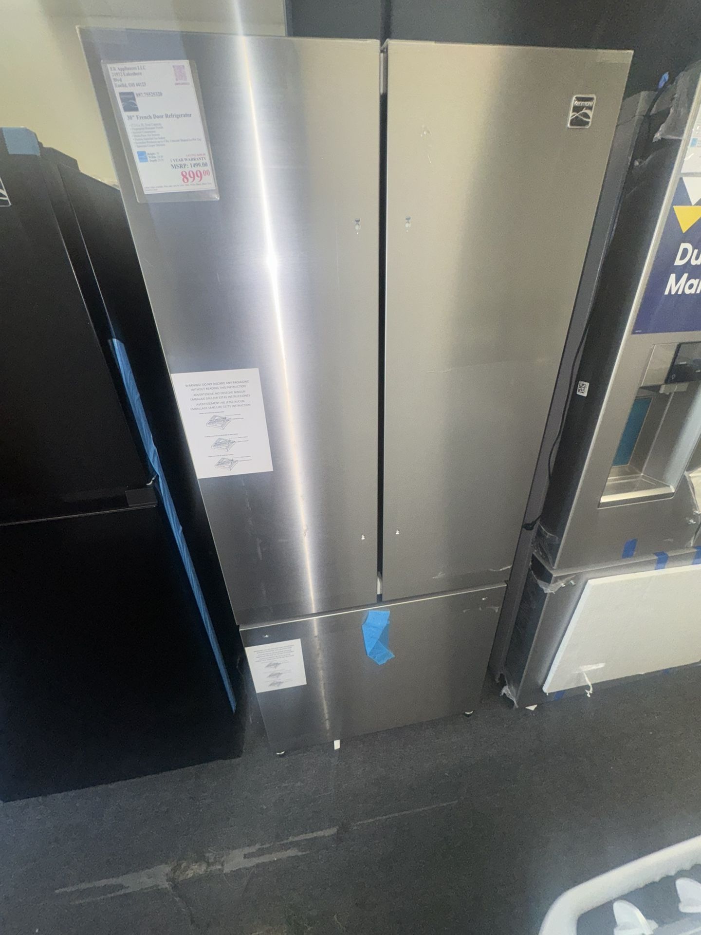 Kenmore 30” French Door New