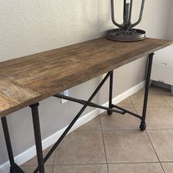 Industrial Bar/dinner Table With Stools 