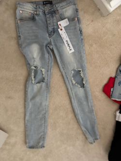 Purple jeans