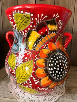 Talavera Moreliana Pot Planter with Handles